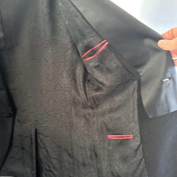 SARAR Black Velvet Textured Formal Dressy Jacket, 38 R - Picture 5 of 6